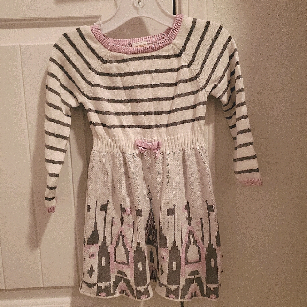💜 Toddler girl striped sweater dress size 2T
